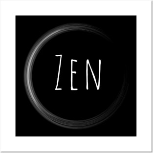 Zen White Posters and Art